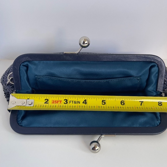 COACH sequin clutch. Grey/graphite - Picture 6 of 9